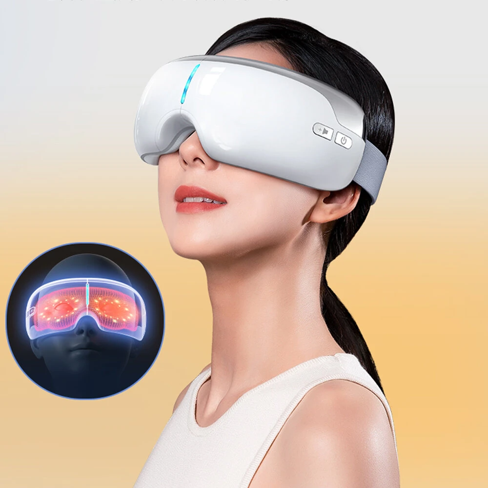 (image for) KONKA Foldable Eye Massager with Graphene Heating 3/5 Adjustable Modes 42°C Warm Compress USB Rechargeable for Eye Strain Relief