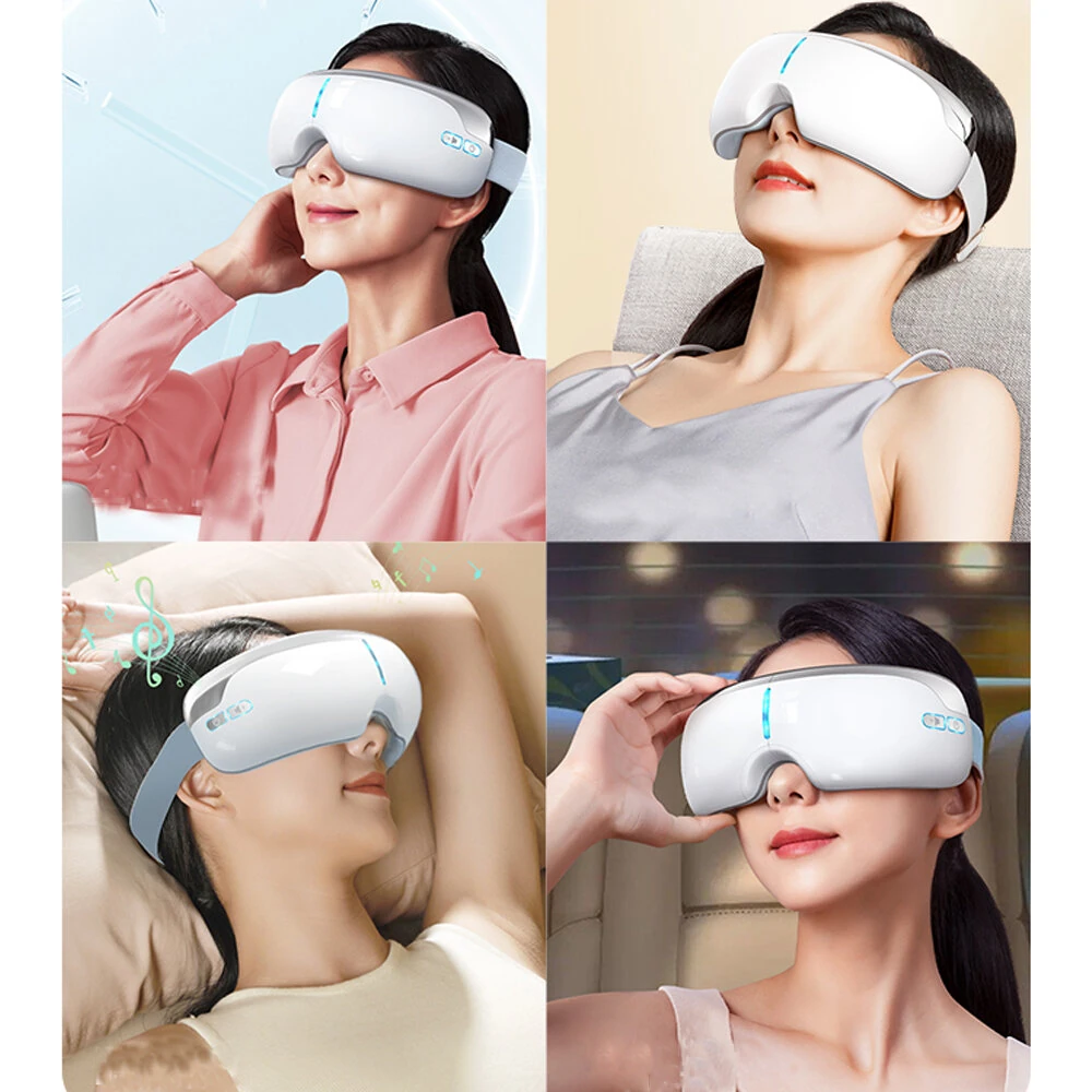 (image for) KONKA Foldable Eye Massager with Graphene Heating 3/5 Adjustable Modes 42°C Warm Compress USB Rechargeable for Eye Strain Relief