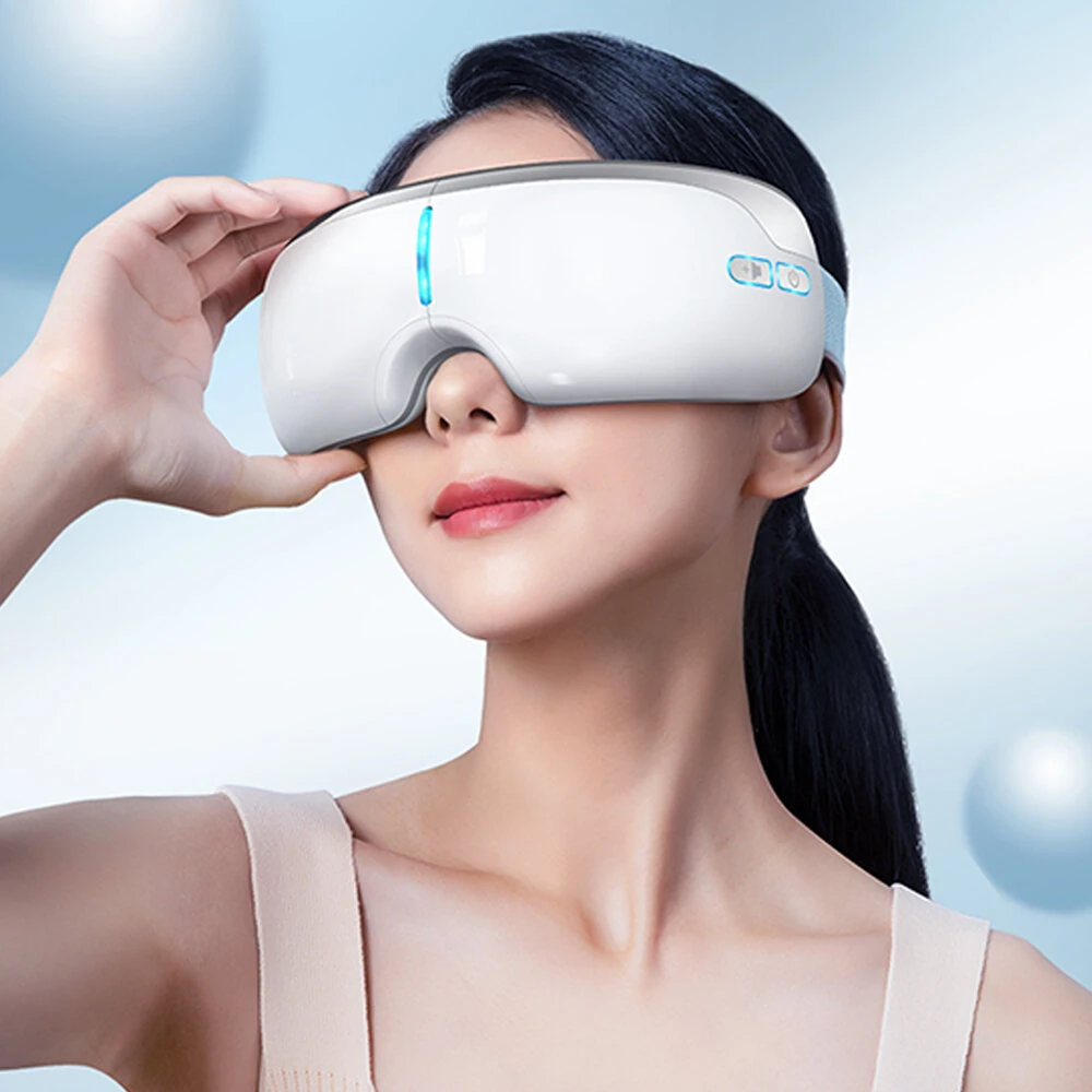 (image for) KONKA Foldable Eye Massager with Graphene Heating 3/5 Adjustable Modes 42°C Warm Compress USB Rechargeable for Eye Strain Relief
